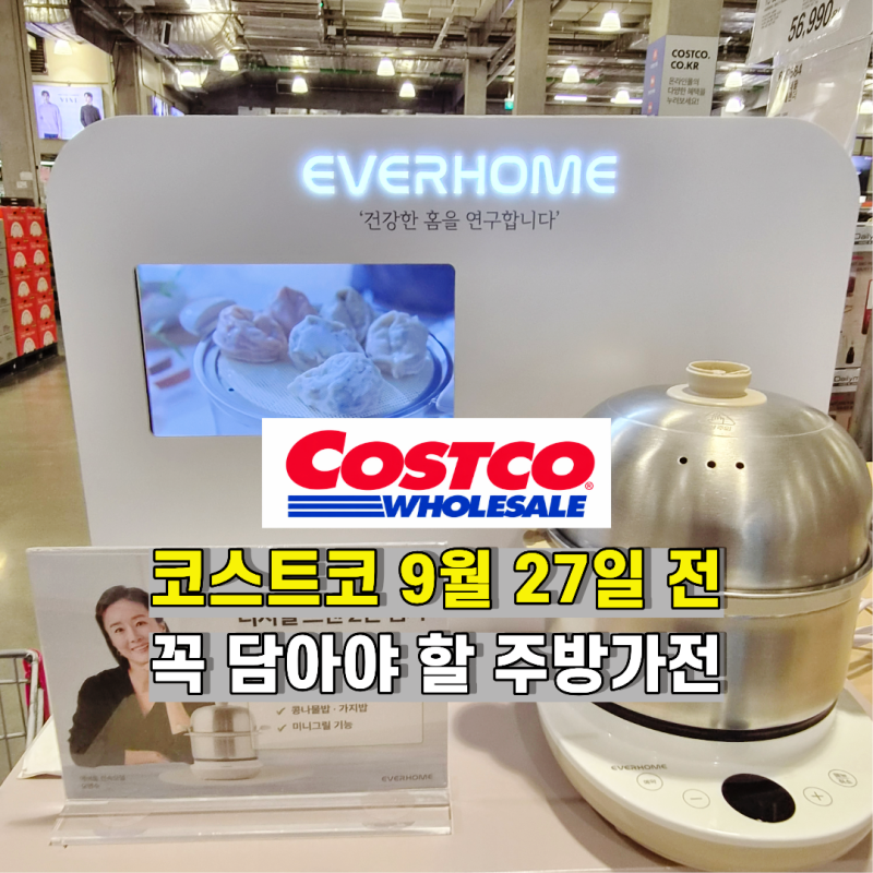 주방가전 코스트코 할인 추천 상품 에버홈 찜기, 테팔 블렌더