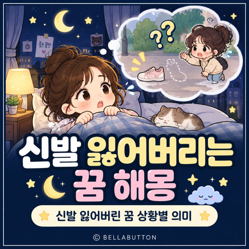 신발 잃어버리는 꿈 해몽, 신발 잃어버린 꿈 상황별 의미 총정리