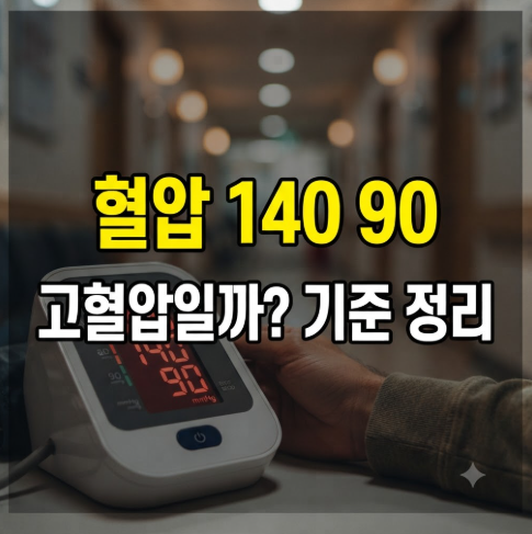 혈압 130 80, 140 90이면 고혈압일까? 수치별 기준 쉽게 정리