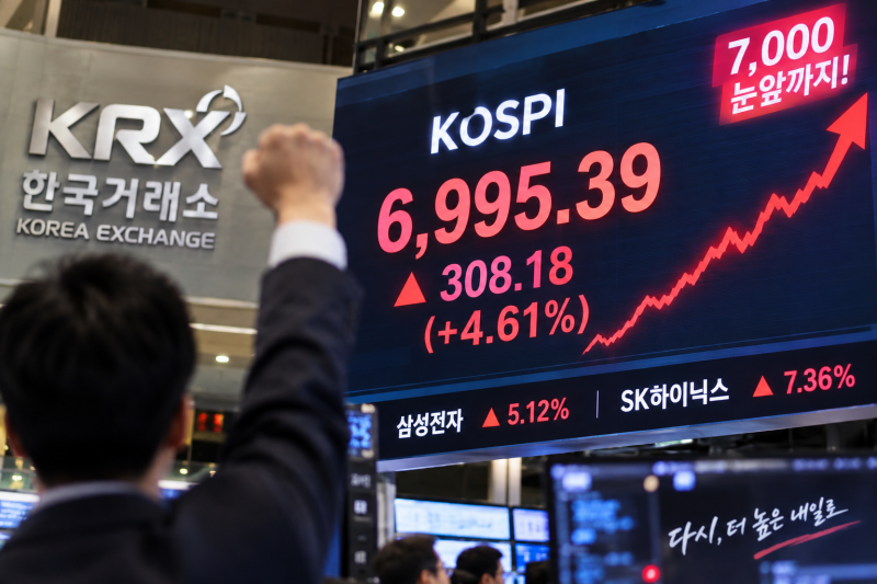 코스피 7000 코앞…외국인·기관이 6조 넘게 쓸어담은 진짜 이유