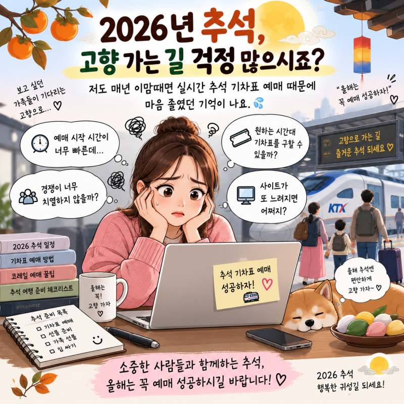 실시간 추석 기차표 예매 잔여석 확인 방법 2026
