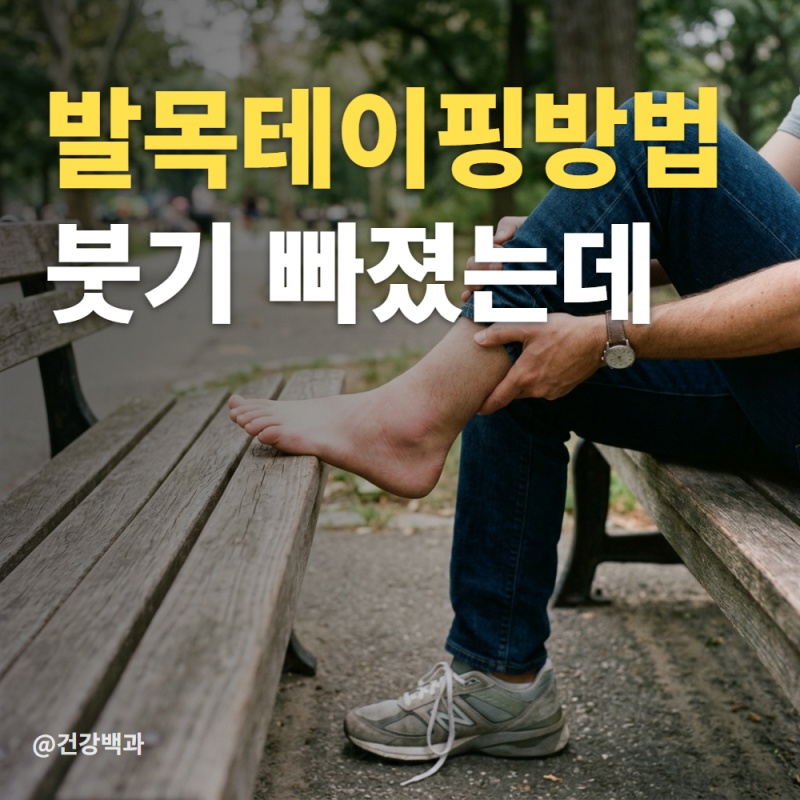 발목테이핑방법, 붓기 빠졌는데 자꾸 꺾이는 이유