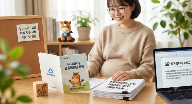 2026년 말띠 아기 모여라! MG새마을금고 말띠아기 적금 최대 12% 금리, 필요서류&체크포인트