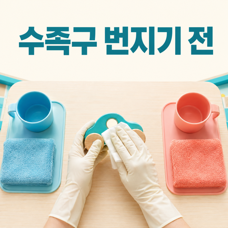 쌍둥이 한 명이 수족구 걸렸다…다른 아이까지 번지기 전 부모가 바로 치울 것