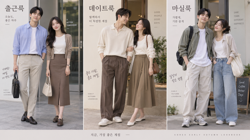 9월 7일 초가을 전국 날씨 예보와 실패 없는 남녀 출근룩·나들이 코디 추천 총정리