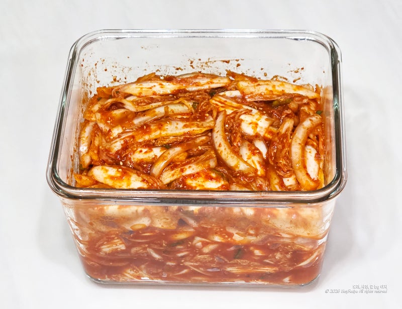양파 알배기 배추 겉절이 레시피 푸짐하게 김치 만드는 법