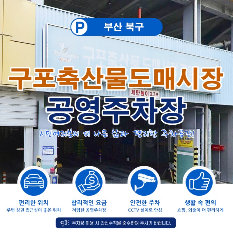 부산 구포 축산물 도매시장 돼지고기 쇼핑부터 공영주차장 주차까지