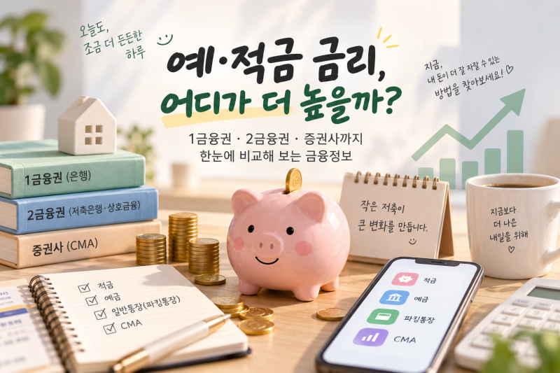 요즘 은행 예금·적금 금리는 얼마나 될까? 전국 주요 10개 은행 예금·적금 금리 비교