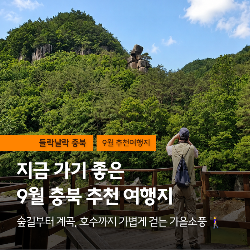 충북 9월 추천여행지｜가을소풍 떠나기 좋은 걷기 좋은 숲길 BEST 7