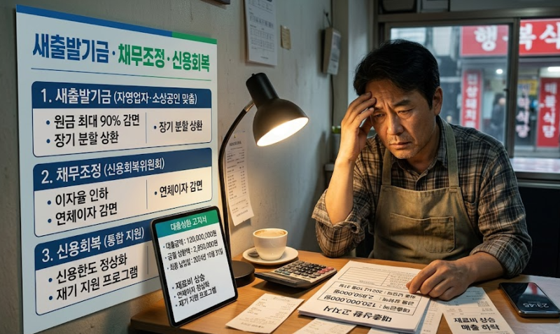 정부 빚탕감 대상 누구? 코로나 빚 새출발기금·신용회복 조건 정리