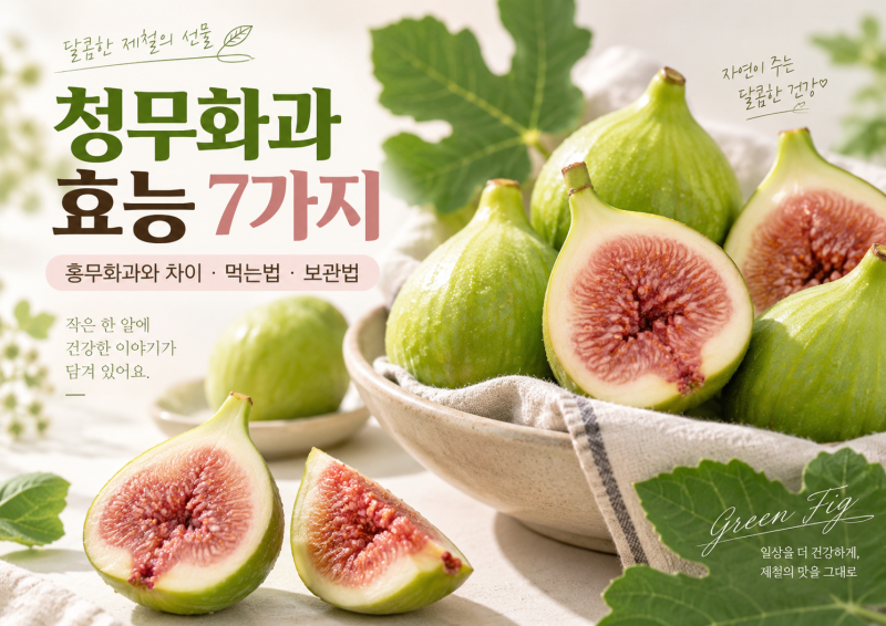 청무화과 효능 7가지, 홍무화과보다 더 달다? 차이부터 먹는법까지