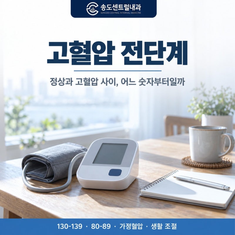 고혈압 전단계, 어느 숫자부터 관리가 시작되는지 정리해드립니다
