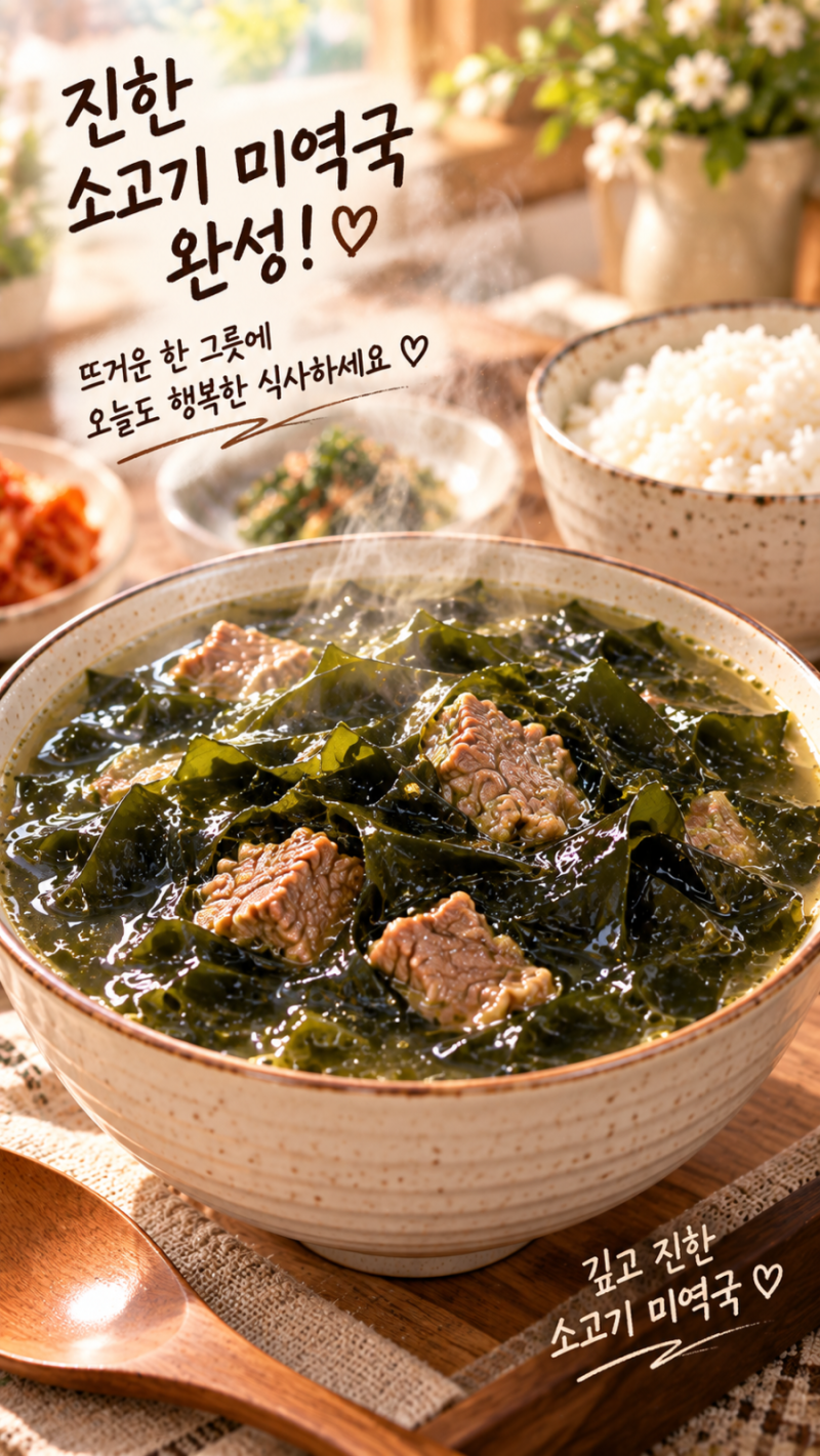 [환상레시피]진~한 소고기미역국