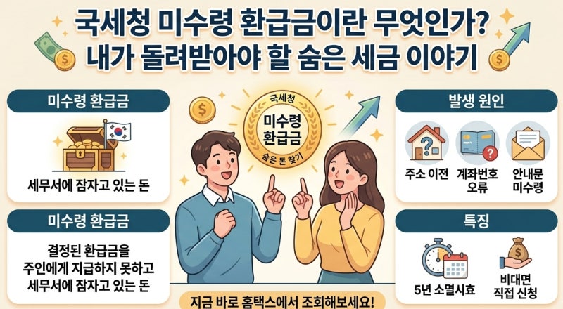 [생활정보] 국세청 환급금 조회 삼쩜삼 수수료 없이 홈택스 직접 신청 가이드