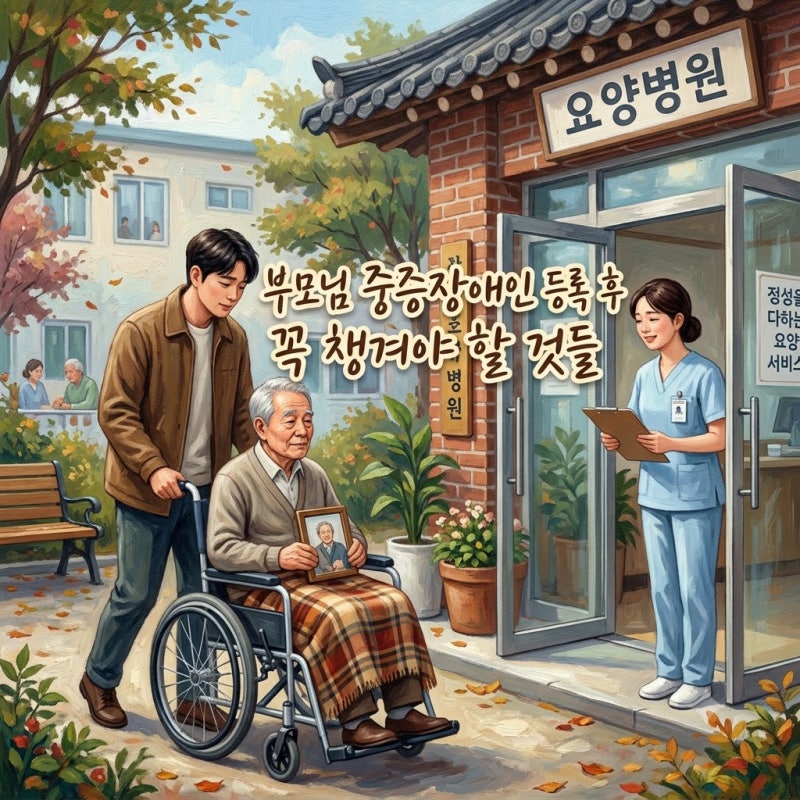 부모님 중증 장애인 등록 후 꼭 챙겨야 할 요양병원비 환급 & 공공요금 감면 혜택