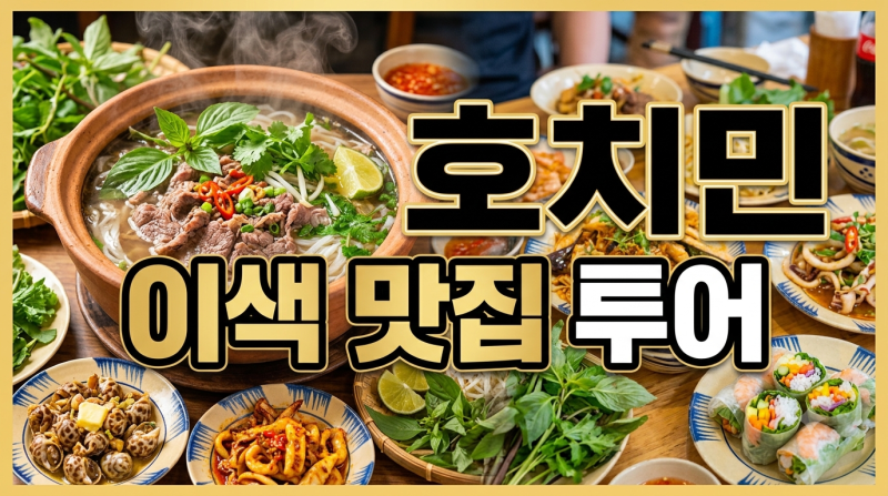 베트남 호치민 여행 이색 로컬 맛집 투어: 아침부터 저녁까지 미식 가이드