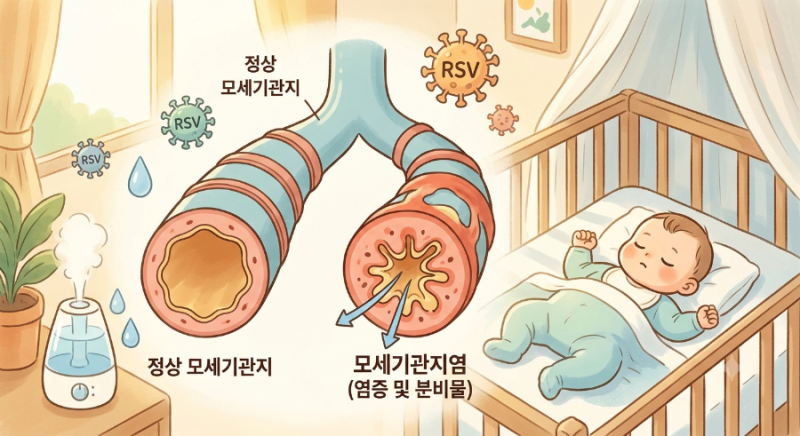 아기 모세기관지염 증상과 원인 완벽 정리: 쌕쌕거림부터 입원 기준까지