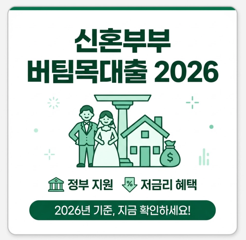2026 신혼부부 버팀목대출, 3개월 놓치면 신청 자체가 막힌다