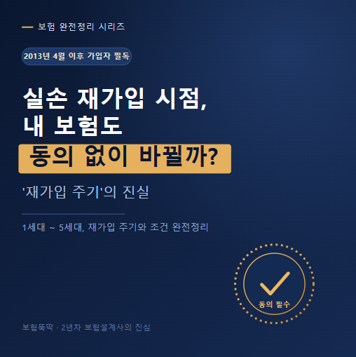 [실비보험 세대별 차이] 2013년 4월 이후 실손 가입자 필독, 내 보험도 내 동의 없이 바뀔까? '....