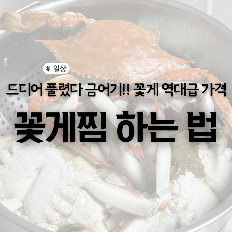 초간단 꽃게찜 하는법｜롯데마트 꽃게 사야 하는 이유