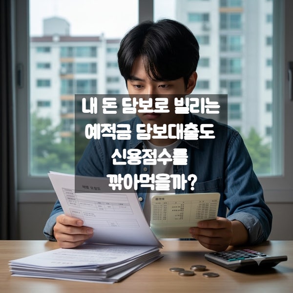 내 돈 담보로 빌리는 예적금 담보대출도 신용점수를 깎아먹을까?