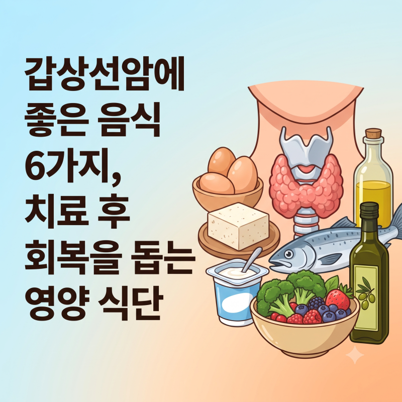 갑상선암에 좋은 음식 6가지, 치료 후 회복을 돕는 영양 식단