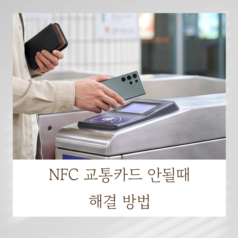 NFC 교통카드 안될때 해결 방법 : 카드 모드부터 중복 앱 차단까지