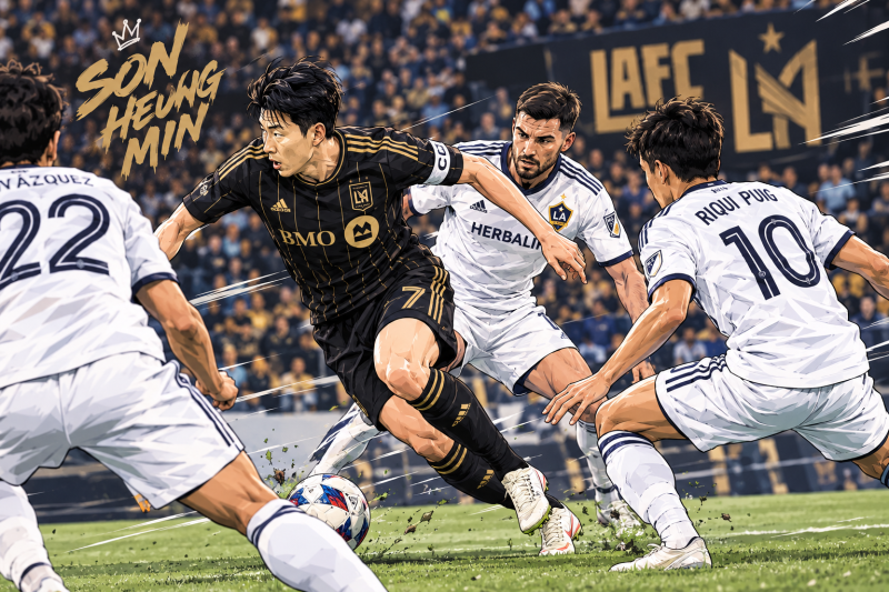 [MLS] "양발 스킬 실화냐" 8경기 만에 터진 손흥민의 골 & 찰칵 세리머니 부활 (LAFC vs 레알 솔트....