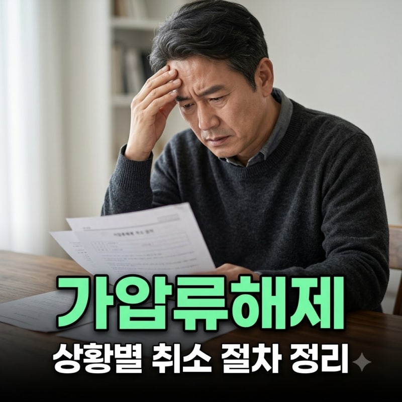 가압류푸는법 상황별 5가지 절차와 집행해제 신청 방법
