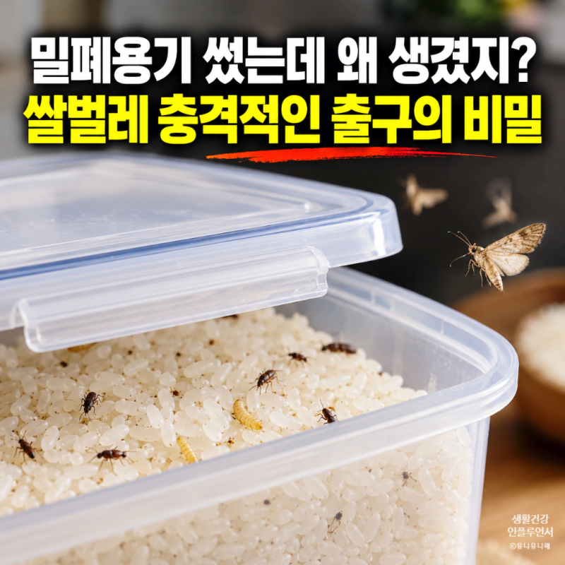쌀벌레 생긴 쌀 씻어 먹는다? 화랑곡나방과 바구미 구별법과 쌀벌레 없애는법