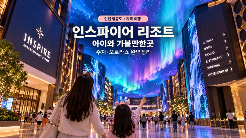 인스파이어 리조트 아이와 가볼만한곳 | 주차 오로라쇼 완벽정리