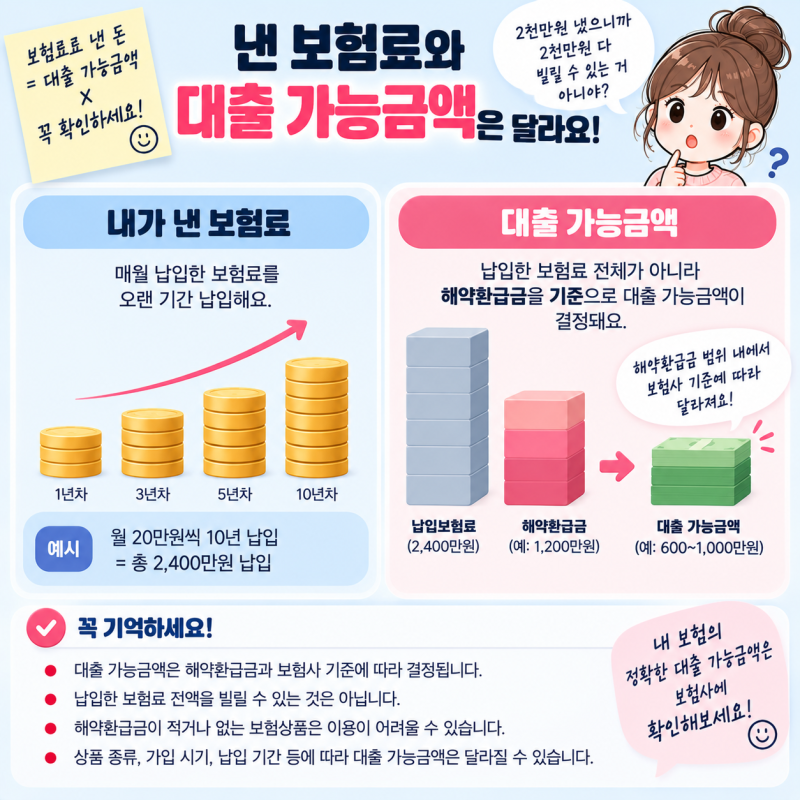 보험계약대출이란?｜약관대출 금리·한도·신용점수 전 꼭 확인할 점