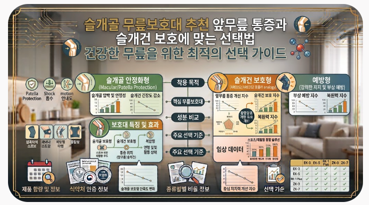 슬개골 무릎보호대 추천 앞무릎 통증과 슬개건 보호에 맞는 선택법