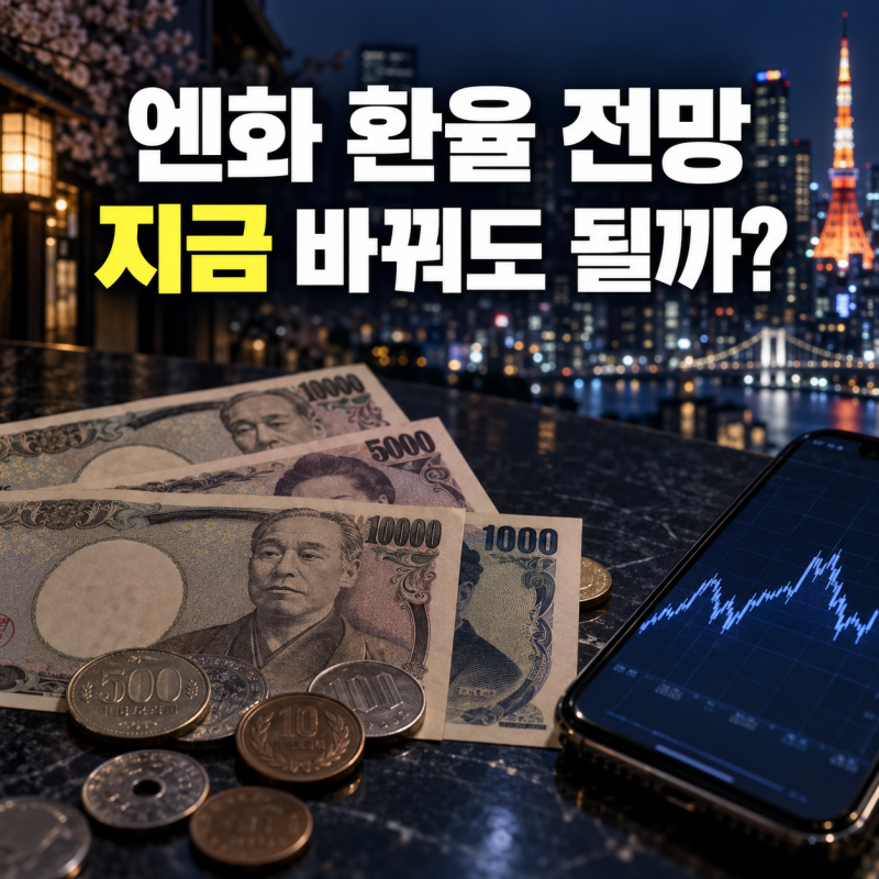일본 엔화 환율 전망과 계산기 추이 (+여행,환전방법,엔테크)