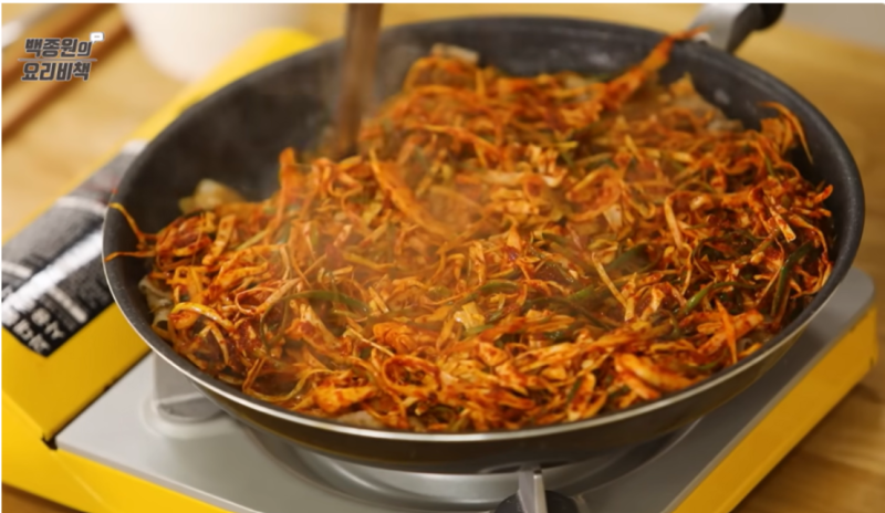 대패삼겹살 두루치기 레시피 , 백종원