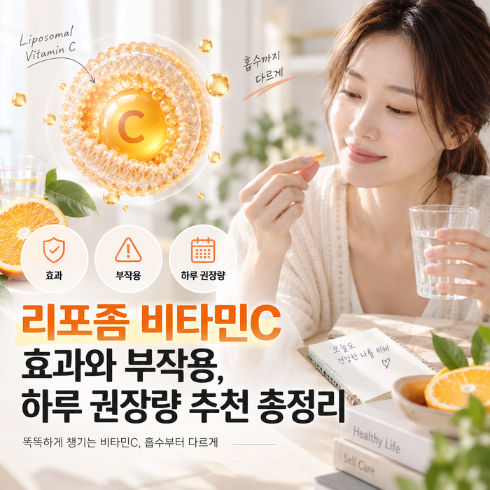 리포좀 비타민C 효과와 부작용, 하루 권장량 추천 총정리