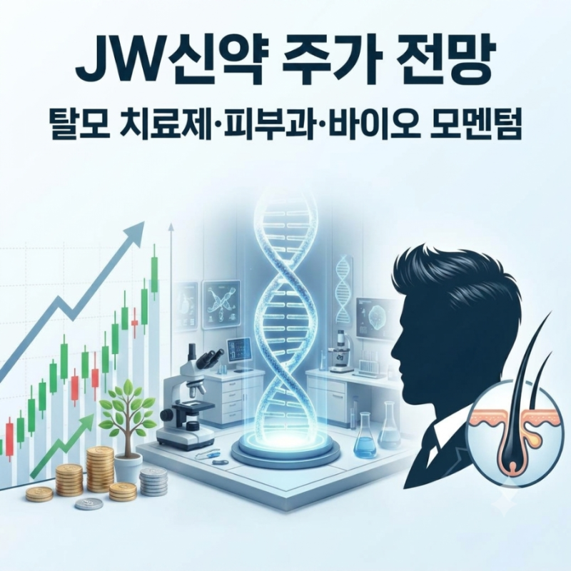 JW신약 기업 분석 및 주가 전망: 탈모 치료제·피부과 전문의약품의 강자와 바이오 모멘텀