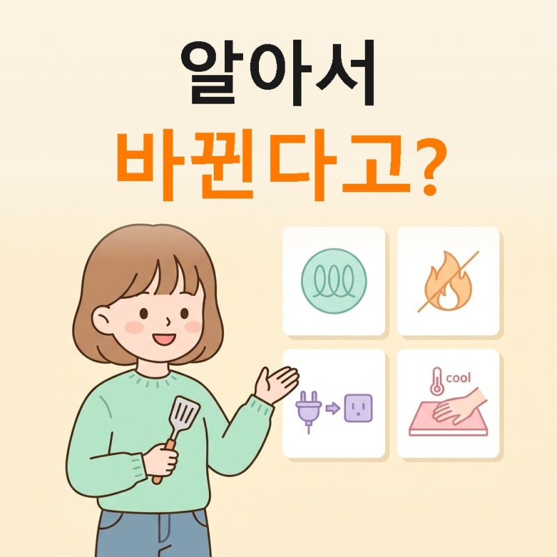 "인덕션이냐 하이라이트냐 6개월 고민했는데?" 두 방식 자동 전환되는 신제품 전기레인지의 ....
