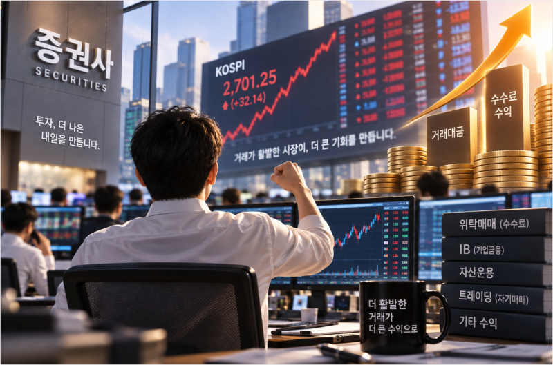 증권사는 어떻게 돈을 버나? 거래대금에 인생이 걸린 사업