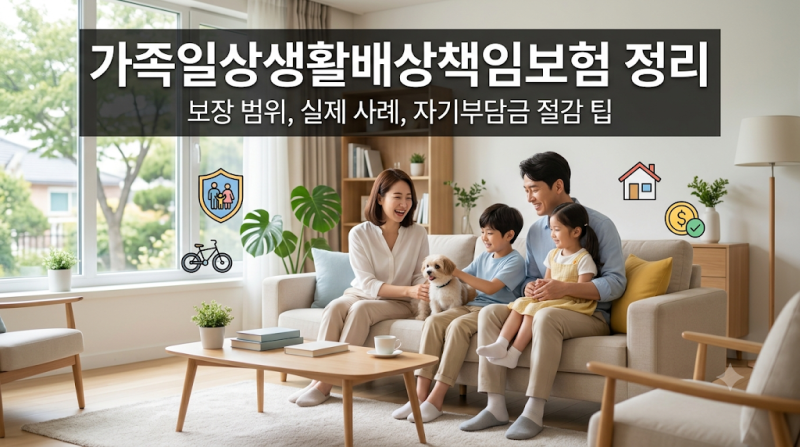 가족일상생활배상책임보험 정리: 보장 범위, 실제 사례, 자기부담금 절감 팁