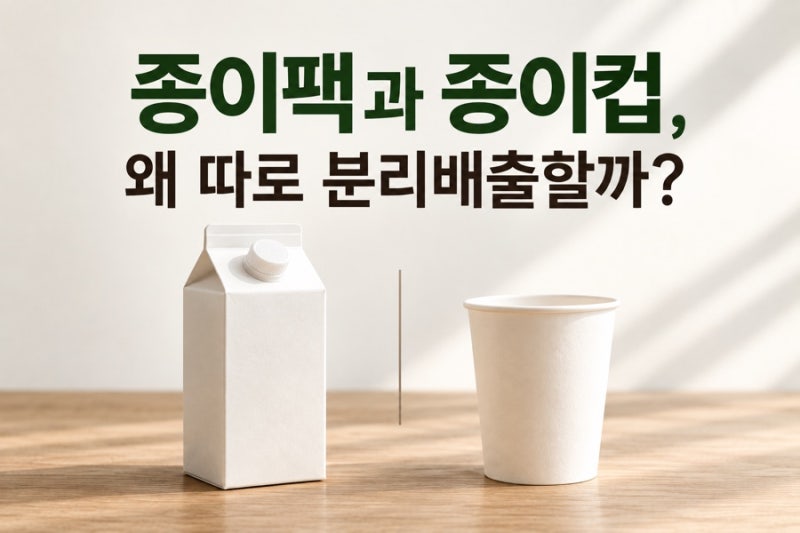 종이팩과 종이컵, 왜 따로 분리배출할까? 생활 속 환경이야기 . 제로웨이스트 박선홍의 부엌 ....
