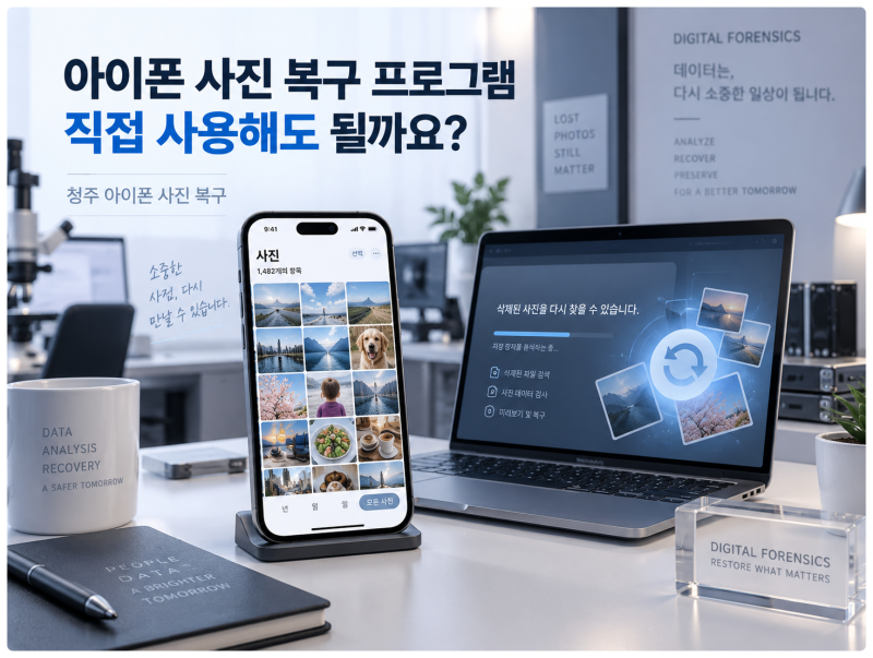 청주 아이폰 사진 복구 복구 프로그램 직접 사용해도 될까요?