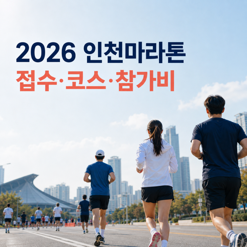 2026 인천마라톤 접수 방법, 참가비와 코스까지 한눈에