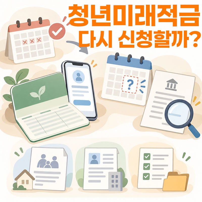 청년미래적금 다시 신청할 수 있을까? 첫 모집 놓친 사람의 확인 순서, 9월 검토 중