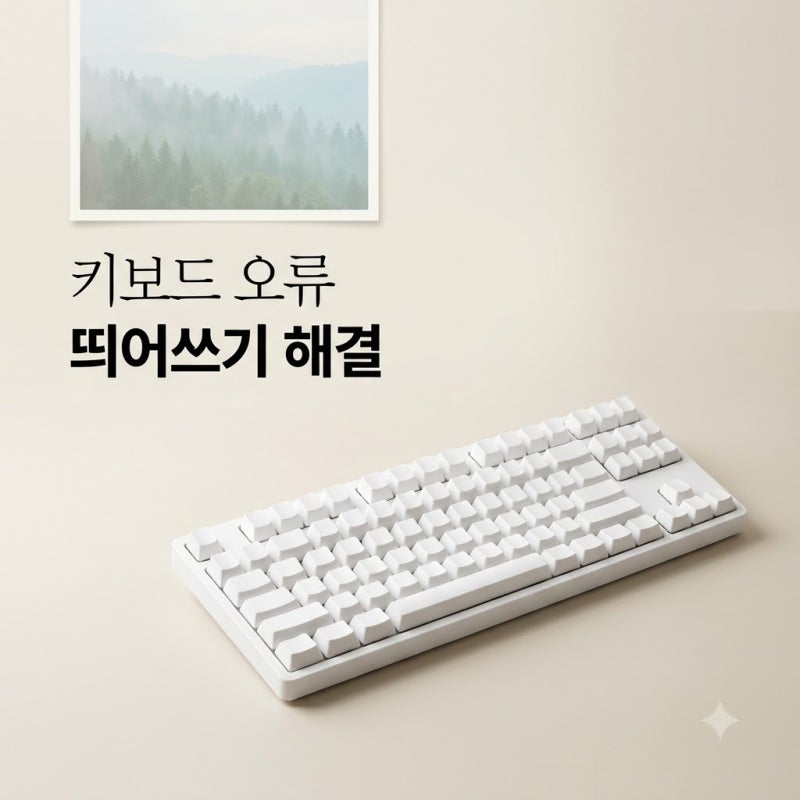 고장 난 줄 알았는데.. 키보드자판오류띄어쓰기 넓어질 때 1초 해결법