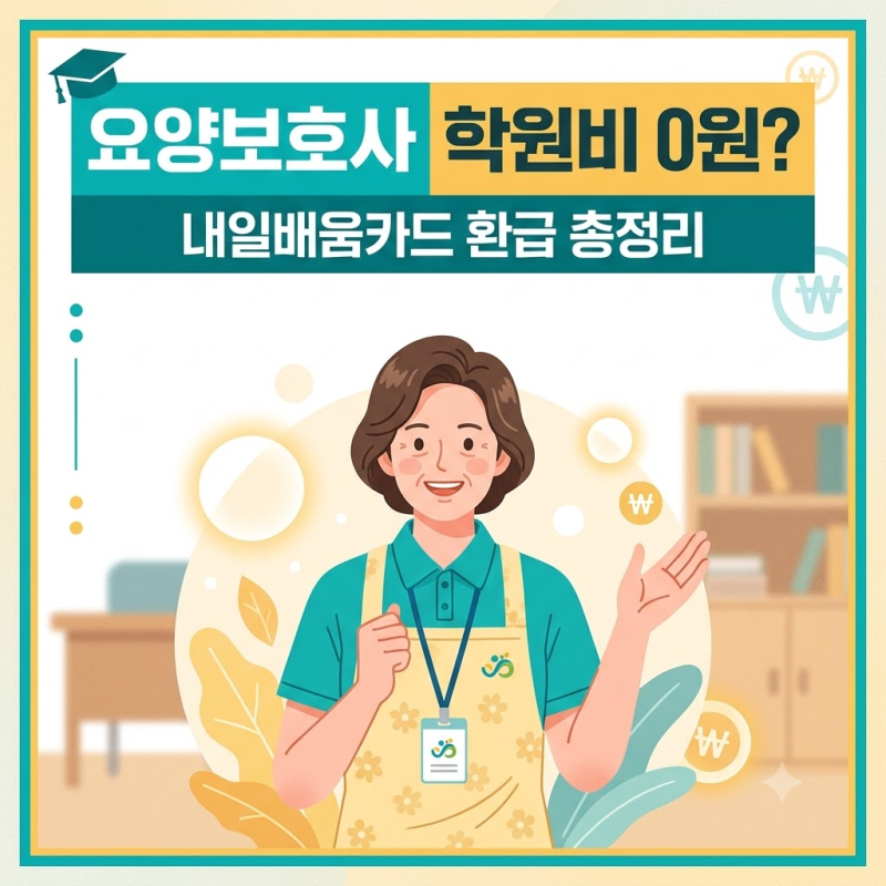 "주부·은퇴자 필수 체크! 요양보호사 학원비 0원 팁" 내일배움카드 신청 및 자부담금 완벽 안....
