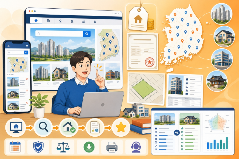 온나라 부동산포털 실거래가 토지 건축물 정보 공시가격 조회 방법 홈페이지 바로가기
