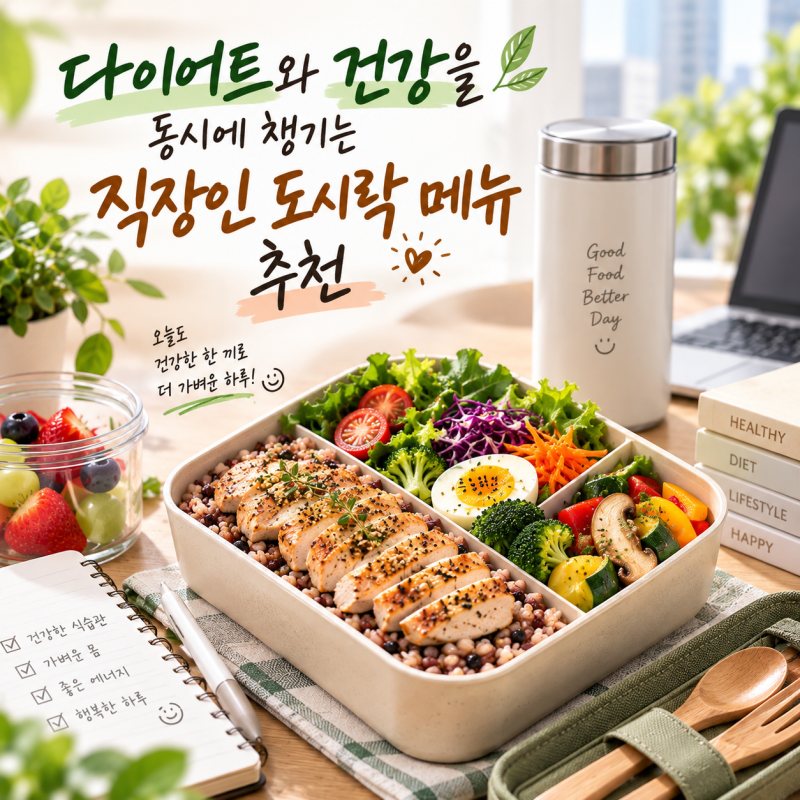 다이어트와 건강을 동시에 챙기는 직장인 도시락 메뉴 추천
