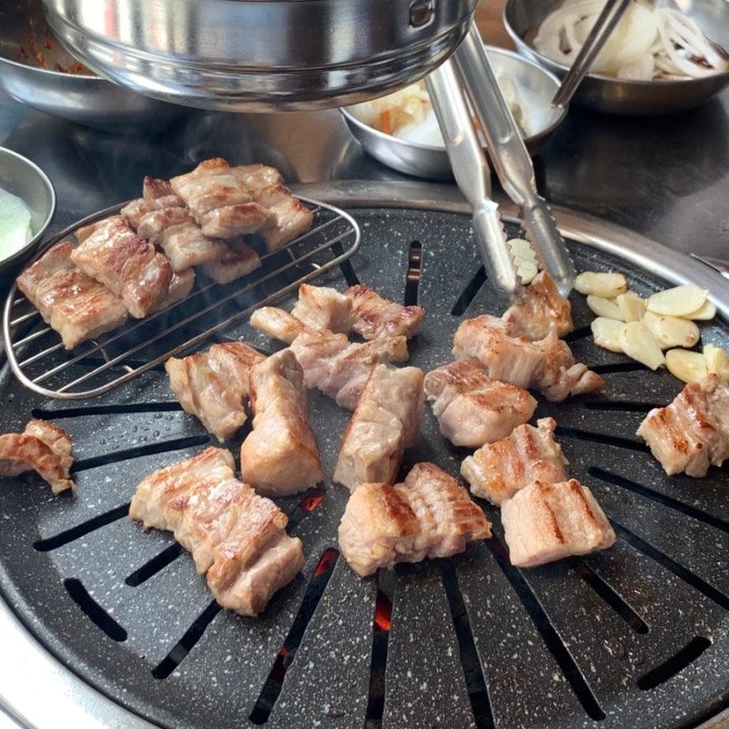 부산 양정역 맛집 고깃집 지리산꿀통갈비 양념갈비 생갈비 후기