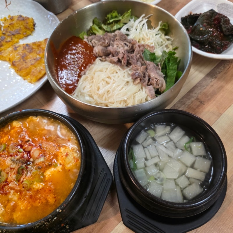 김해 가야테마파크 맛집 봉화맷두부｜가야cc 근처 해물순두부 호박전